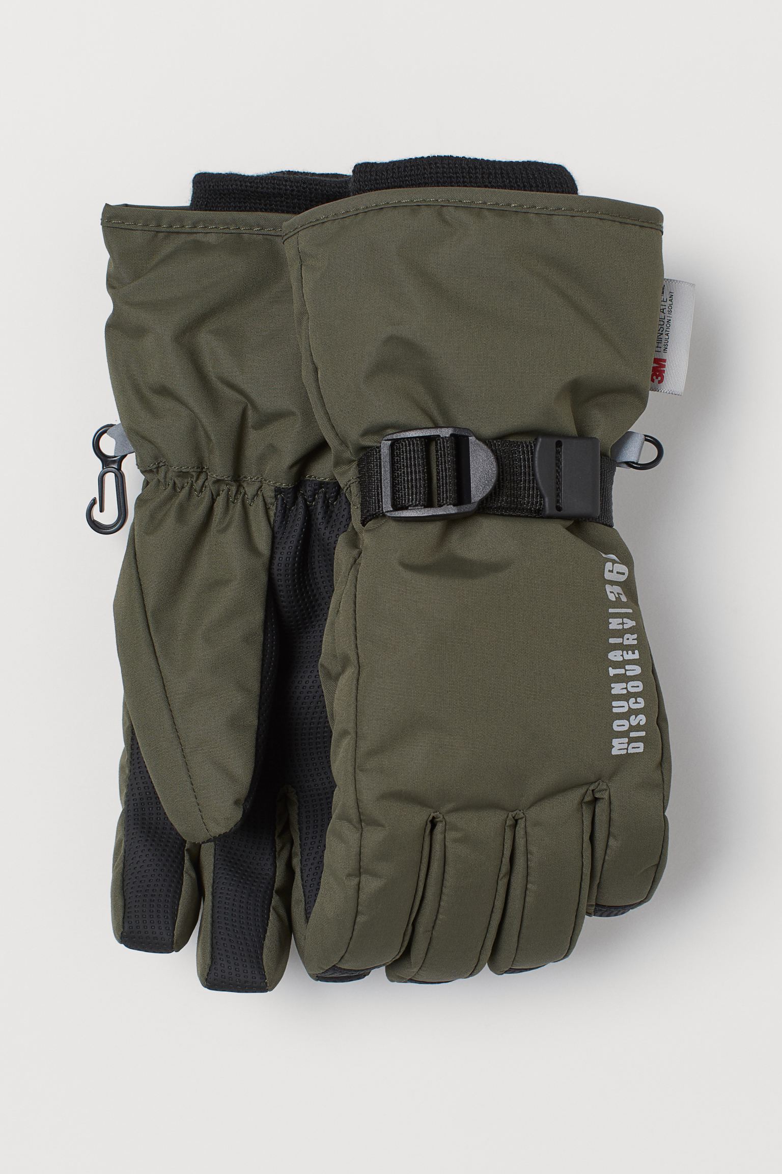 

Лыжные перчатки H&M 158 170см хаки 1908694736