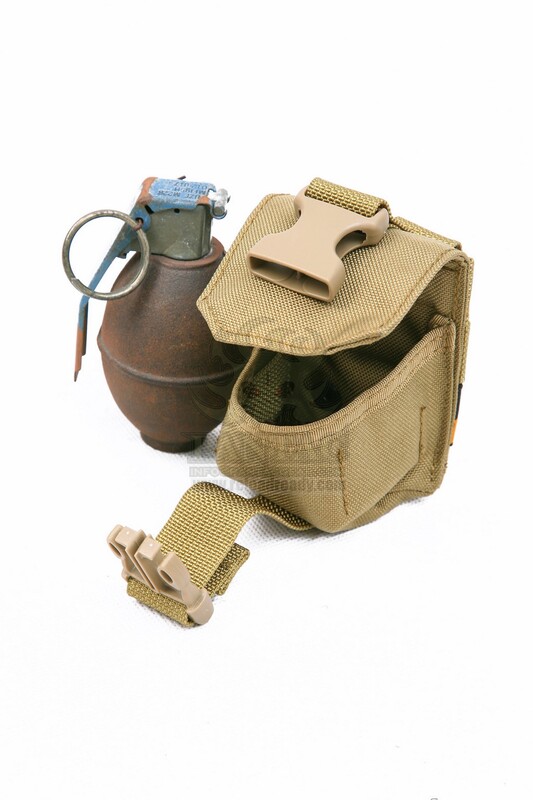 

Подсумок молле для гранат Pantac Molle Single Fragment Grenade Pouch PH-C211, Cordura Coyote Brown