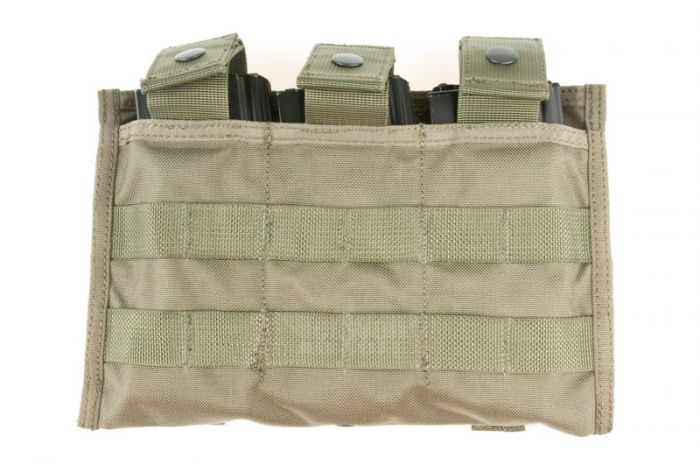 

Подсумок для магазина тройной AR15 молле Shark Gear M16 Triple Mag Pouch 80001879, Mod A Олива (Olive)