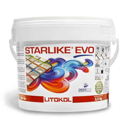 

Клей-затирка Litokol STARLIKE EVO 105/2.5кг Титановий