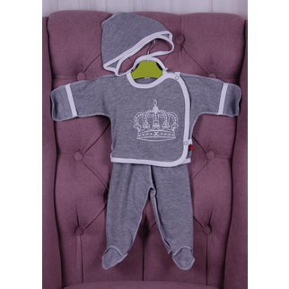 

Трехпредметник ясельный Queen серый