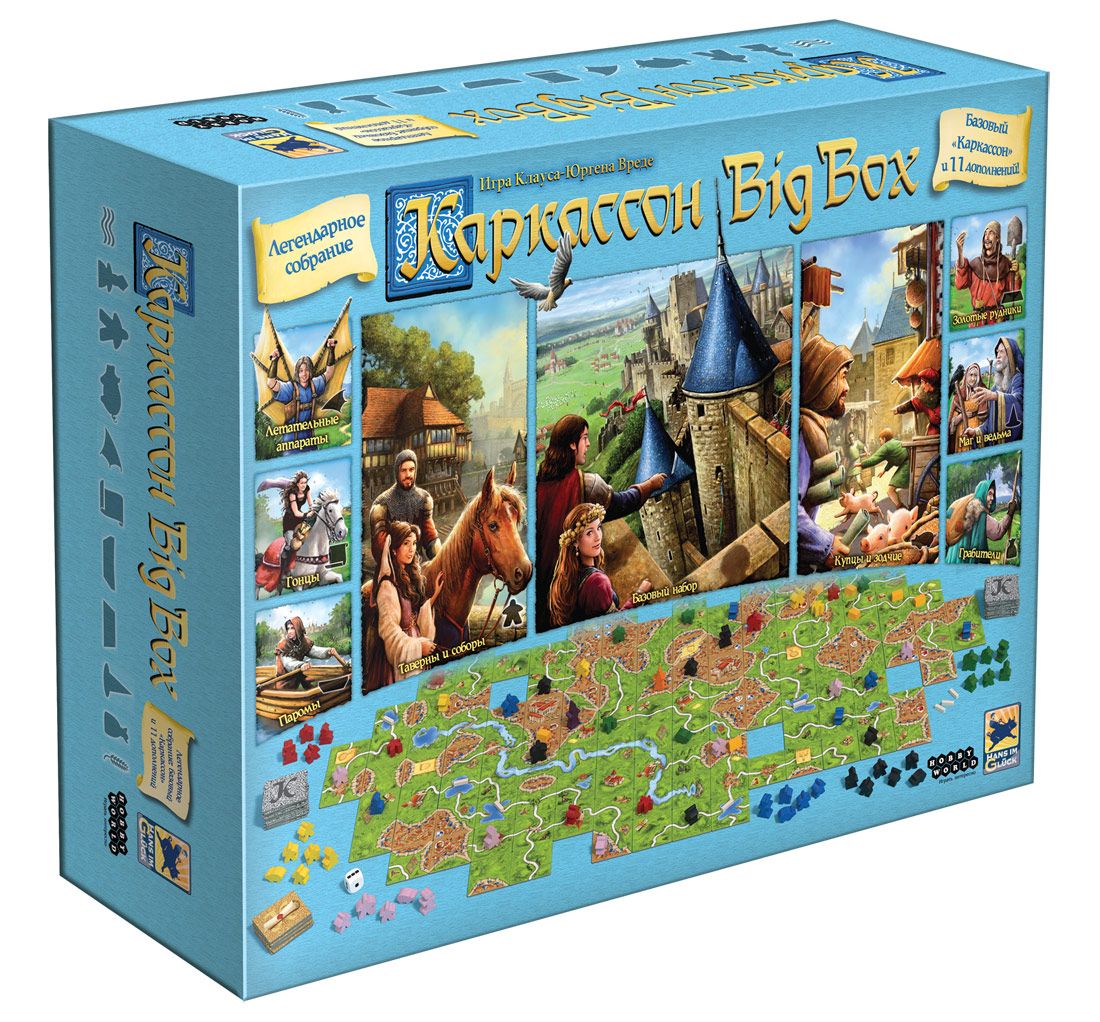 

Настольная игра Hobby World Каркассон. Big Box (915290)