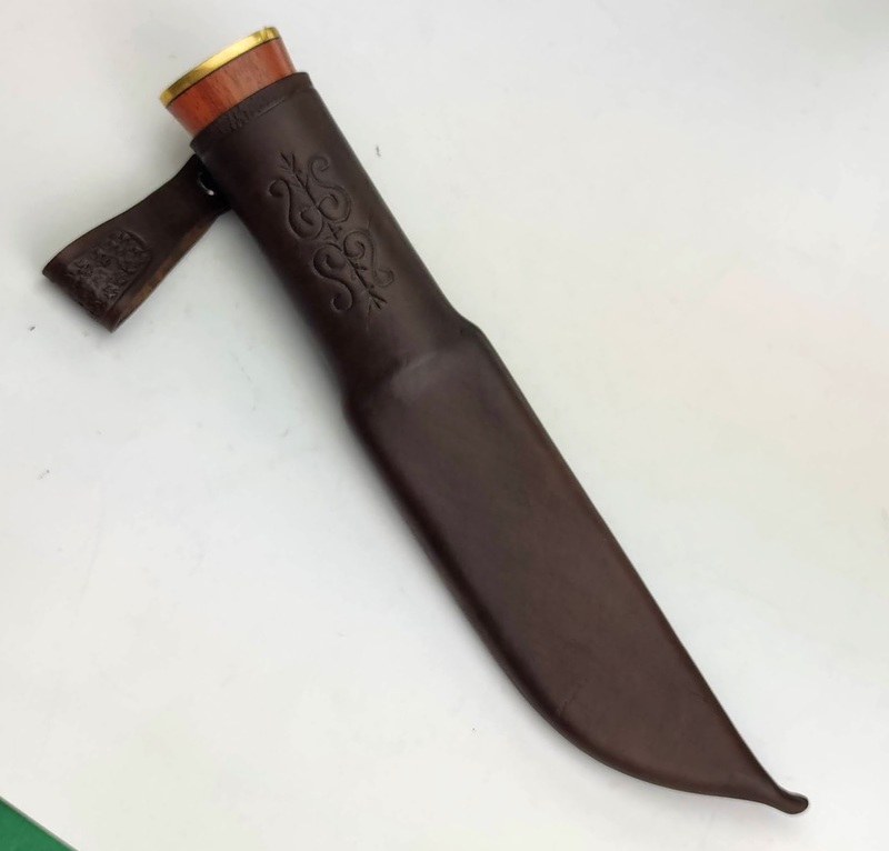 

Нож Leuku 290 мм. Lauri 80CrV2 Мастер Андрей Кузьмич (Knife_80CrV2_176) (Knife_80CrV2_176)