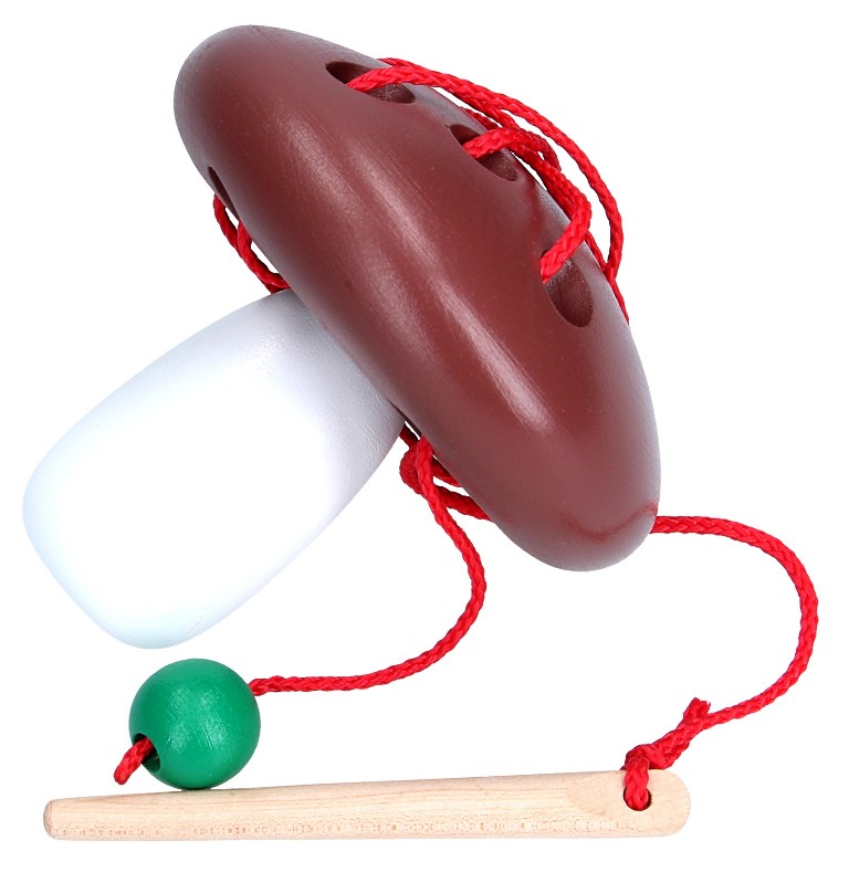 

Деревянная шнуровка KomarovToys Белый гриб (149)