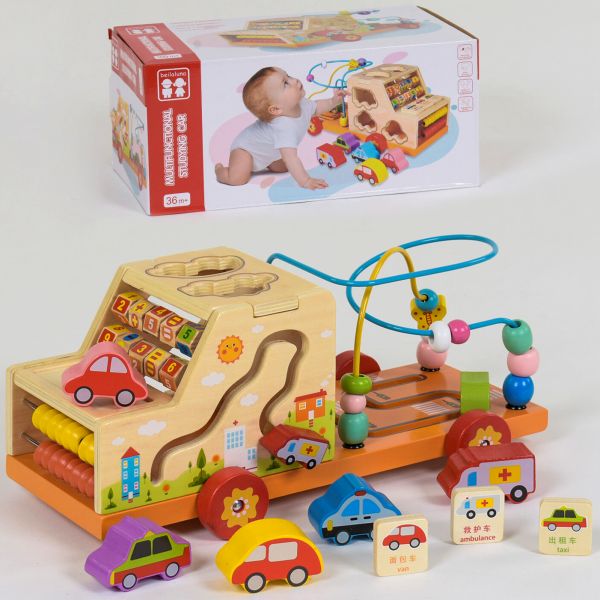 

Деревянная игрушка JIA YU TOY Бизикуб машинка (С 39202)