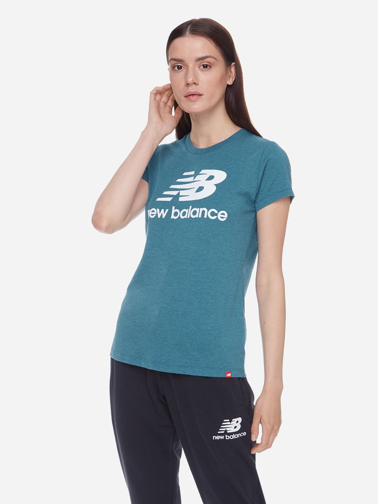 

Футболка New Balance NB Ess Stacked Logo WT91546DEP  Зеленая, Футболка New Balance NB Ess Stacked Logo WT91546DEP XS Зеленая