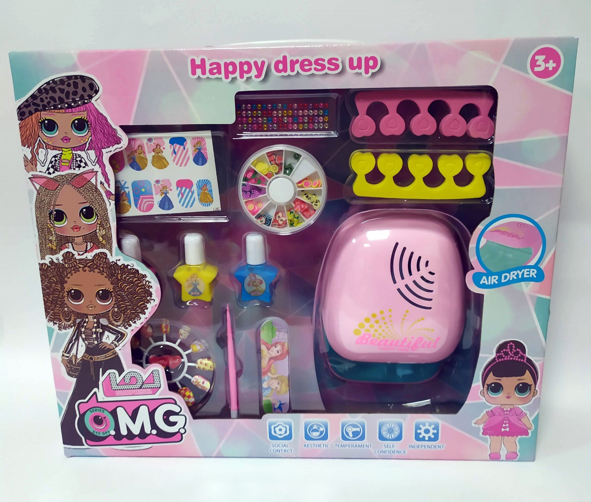 

Маникюрный набор для девочек Qunxing Toys O.M.G. с сушкой для лака (CS 68 E 13)