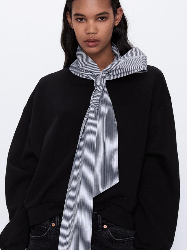 

Свитшот Zara 0264/304/800 S Черный
