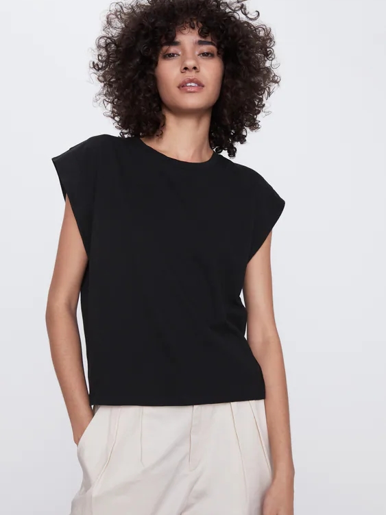 

Футболка Zara 4424/316/800  Черная, Футболка Zara 4424/316/800 S Черная