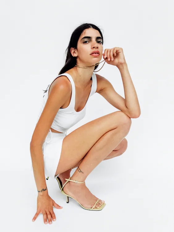 

Топ Zara 4424/801/250  Белый, Топ Zara 4424/801/250 M Белый
