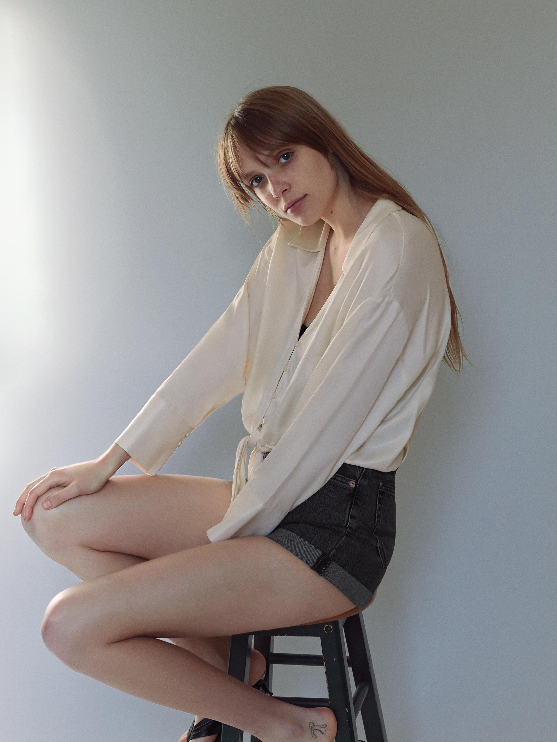 

Блузка Zara 4661/007/712  Молочная, Блузка Zara 4661/007/712 S Молочная