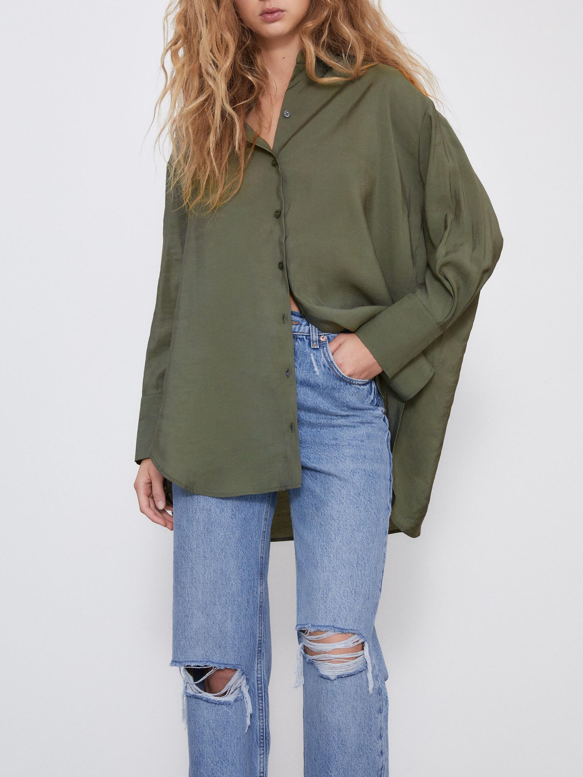 

Рубашка Zara 4661/505/505 S Оливковая