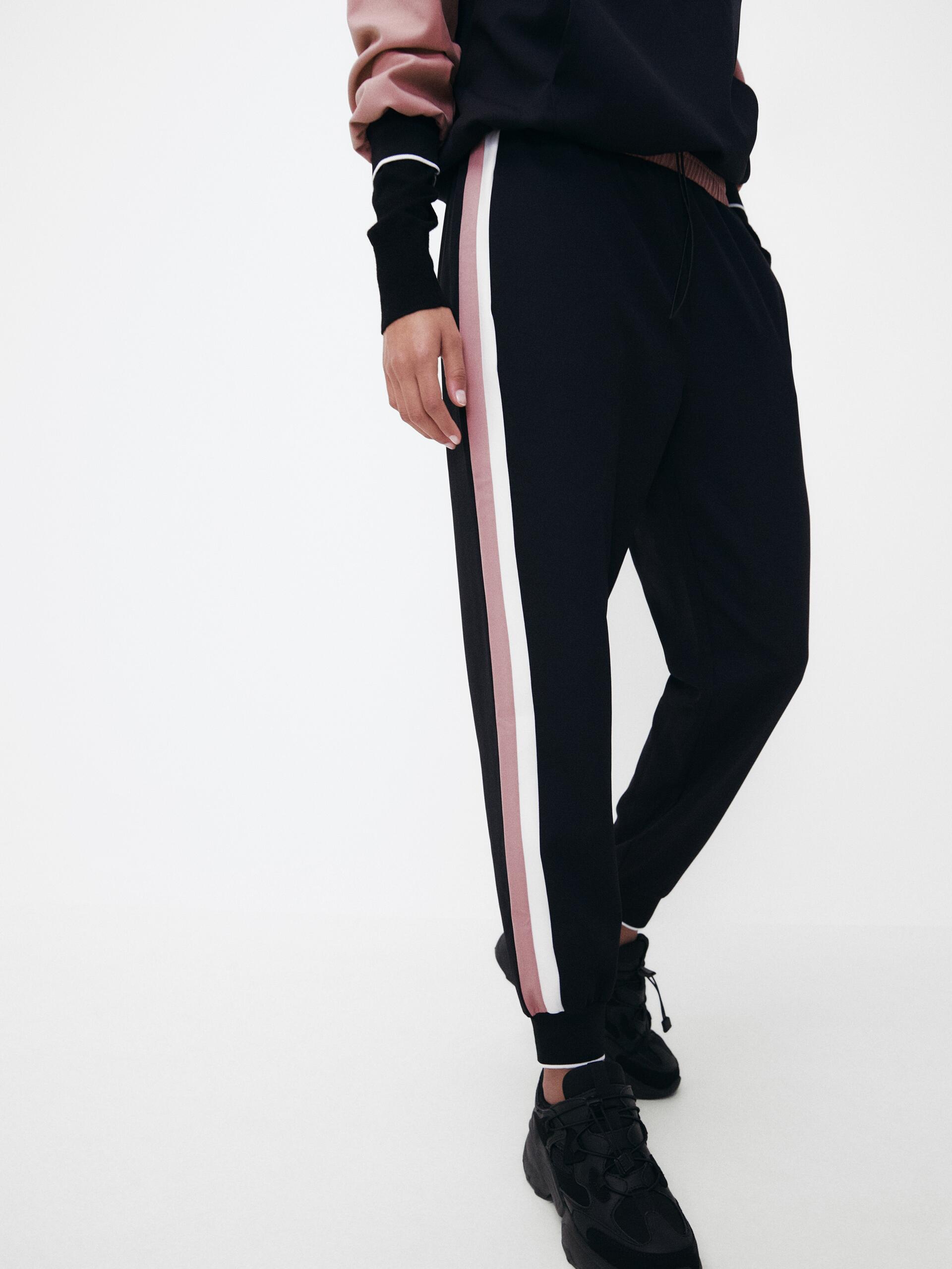 

Спортивные штаны Zara 5039/241/620 L Черный/Розовый