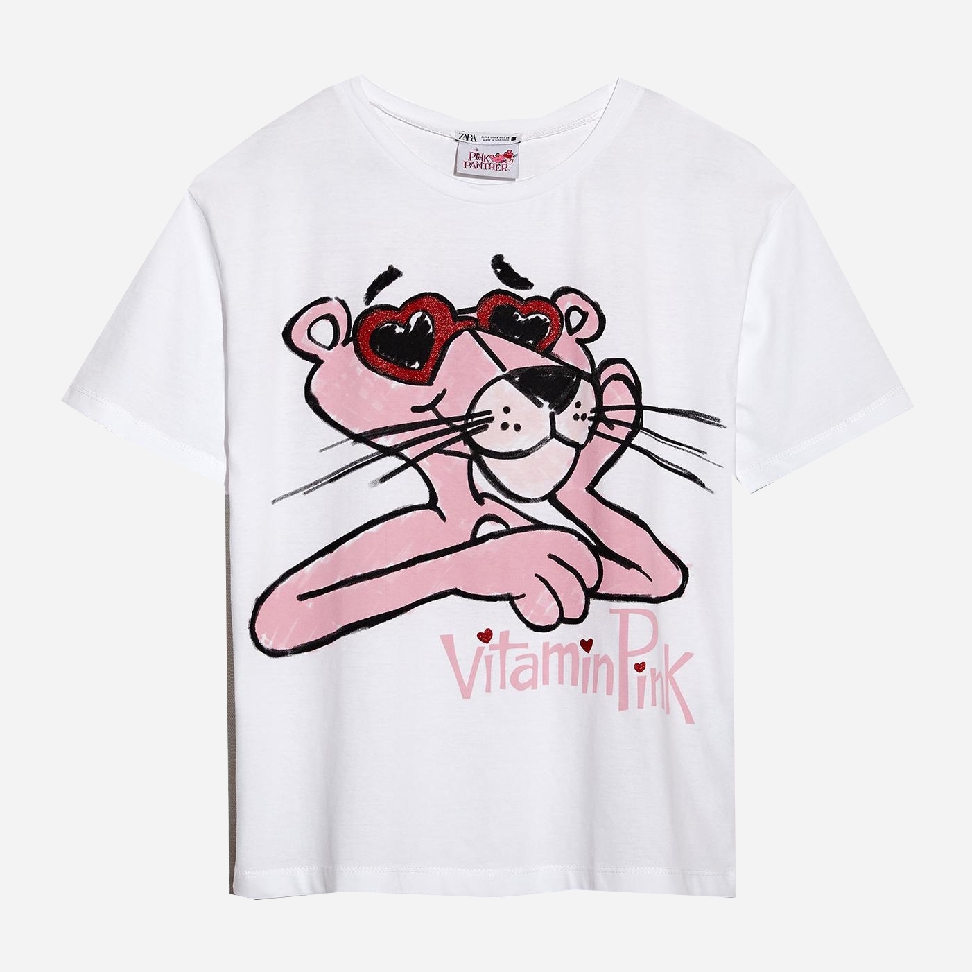 

Футболка Zara 5644/180/250 L Белая с принтом