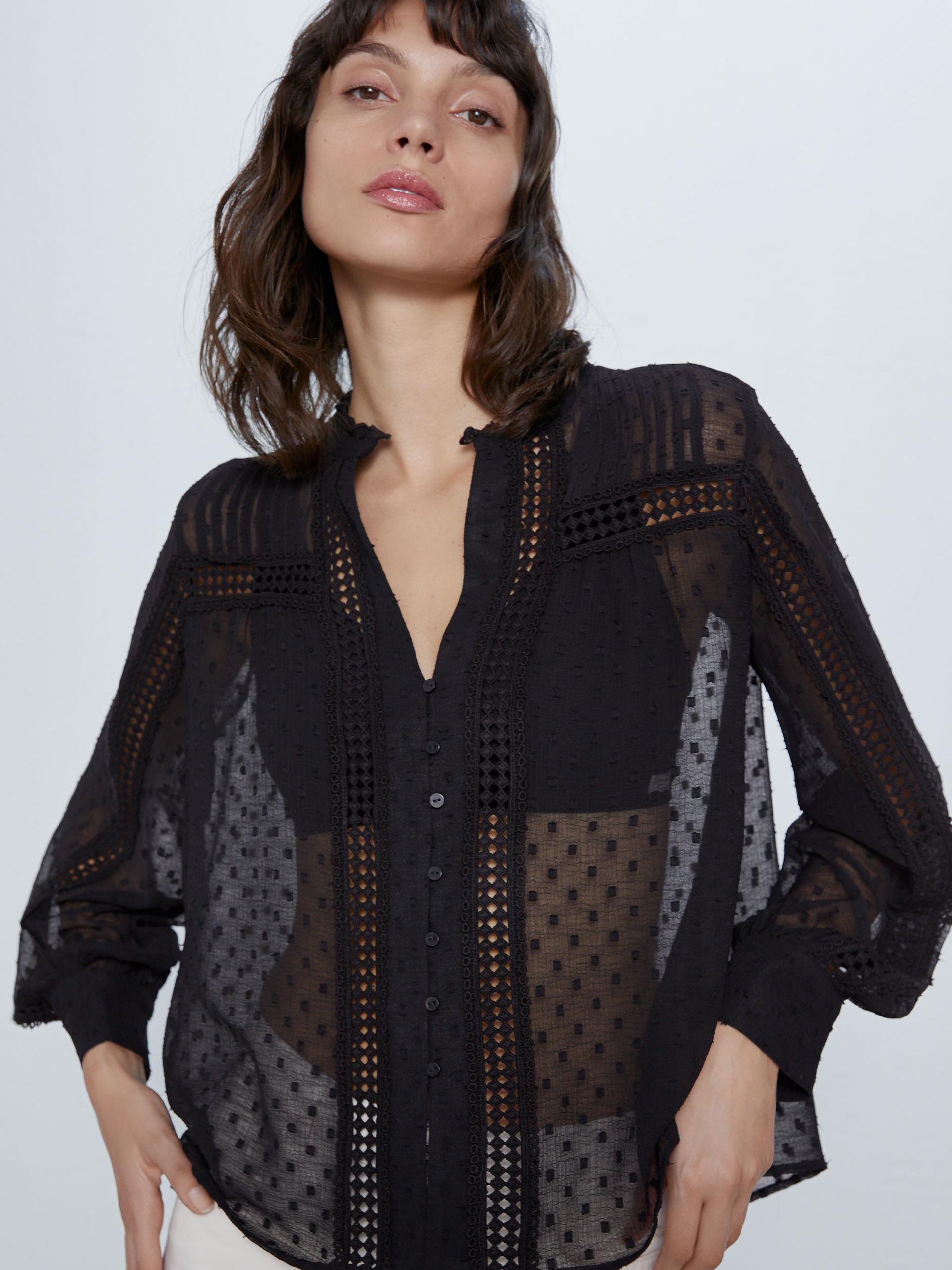 

Блузка Zara 7200/028/800 XS Черная