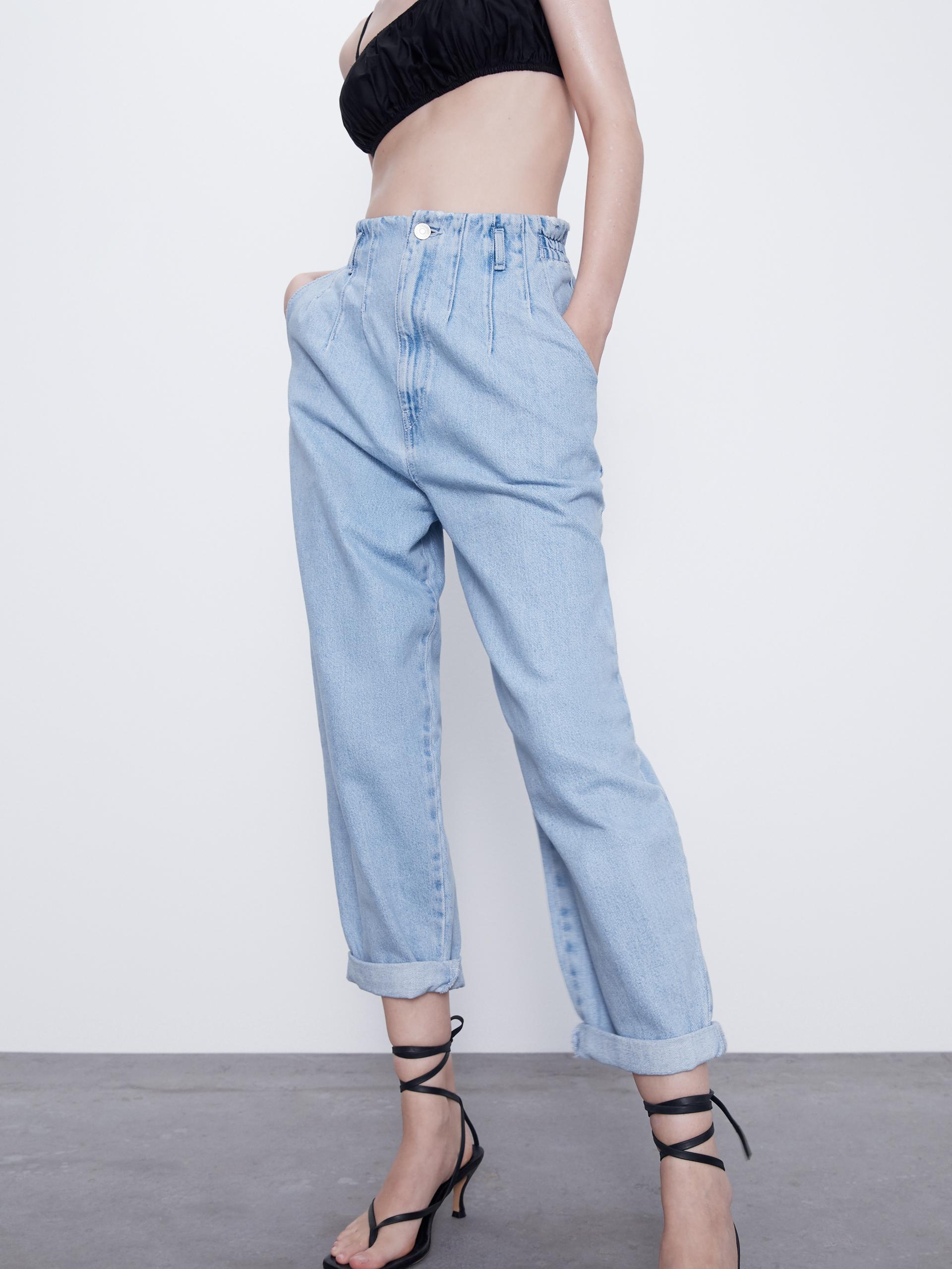 

Джинсы Zara 8727/064/400 38 Голубой джинс
