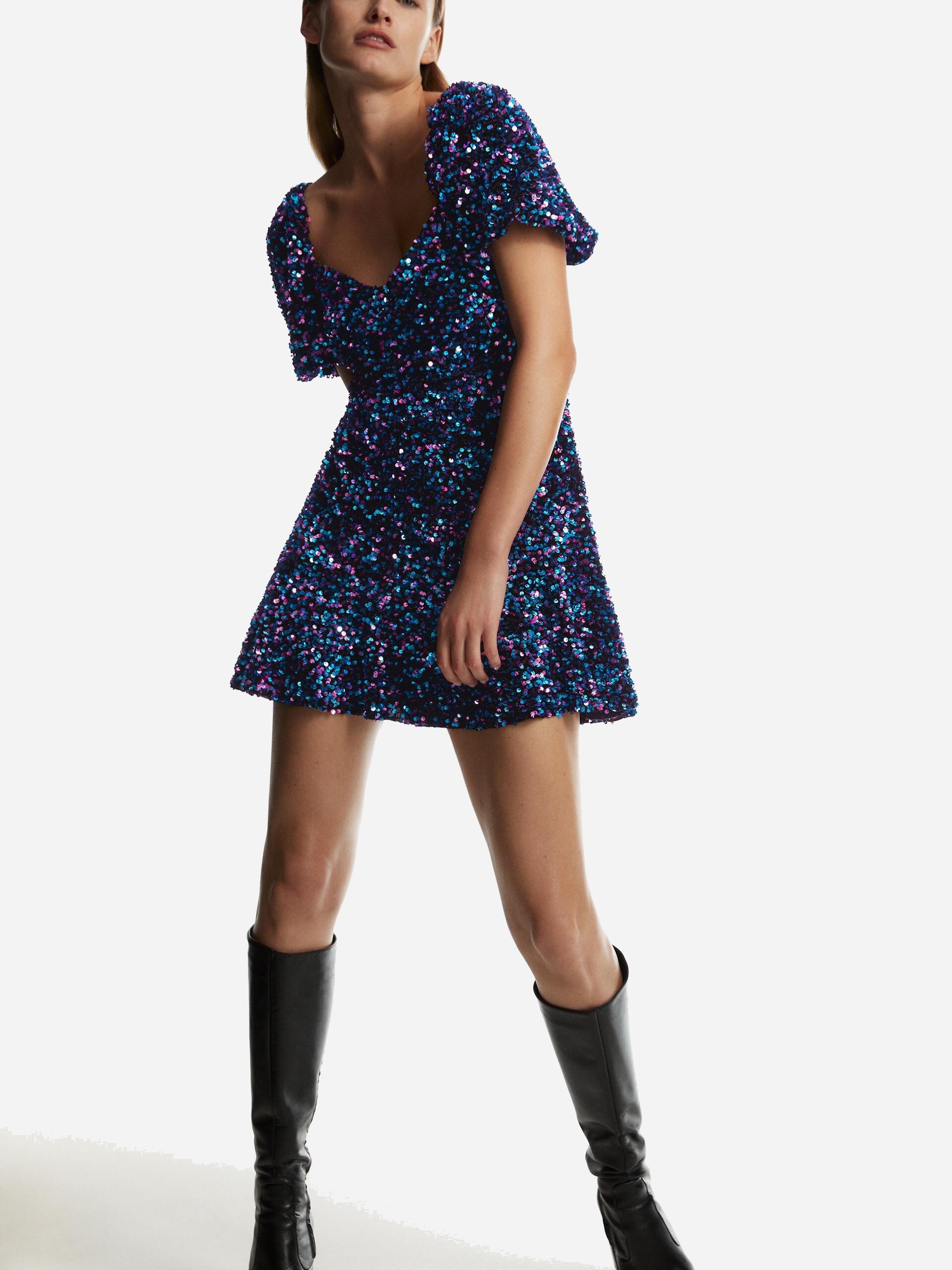 

Платье Zara 8818/869/330  Синее, Платье Zara 8818/869/330 S Синее