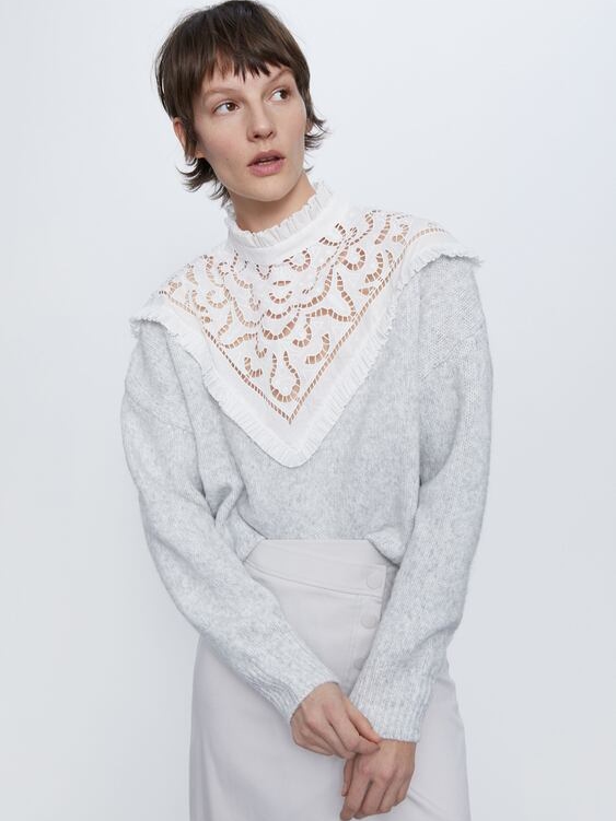 

Джемпер Zara 9598/031/811 L Светло-серый