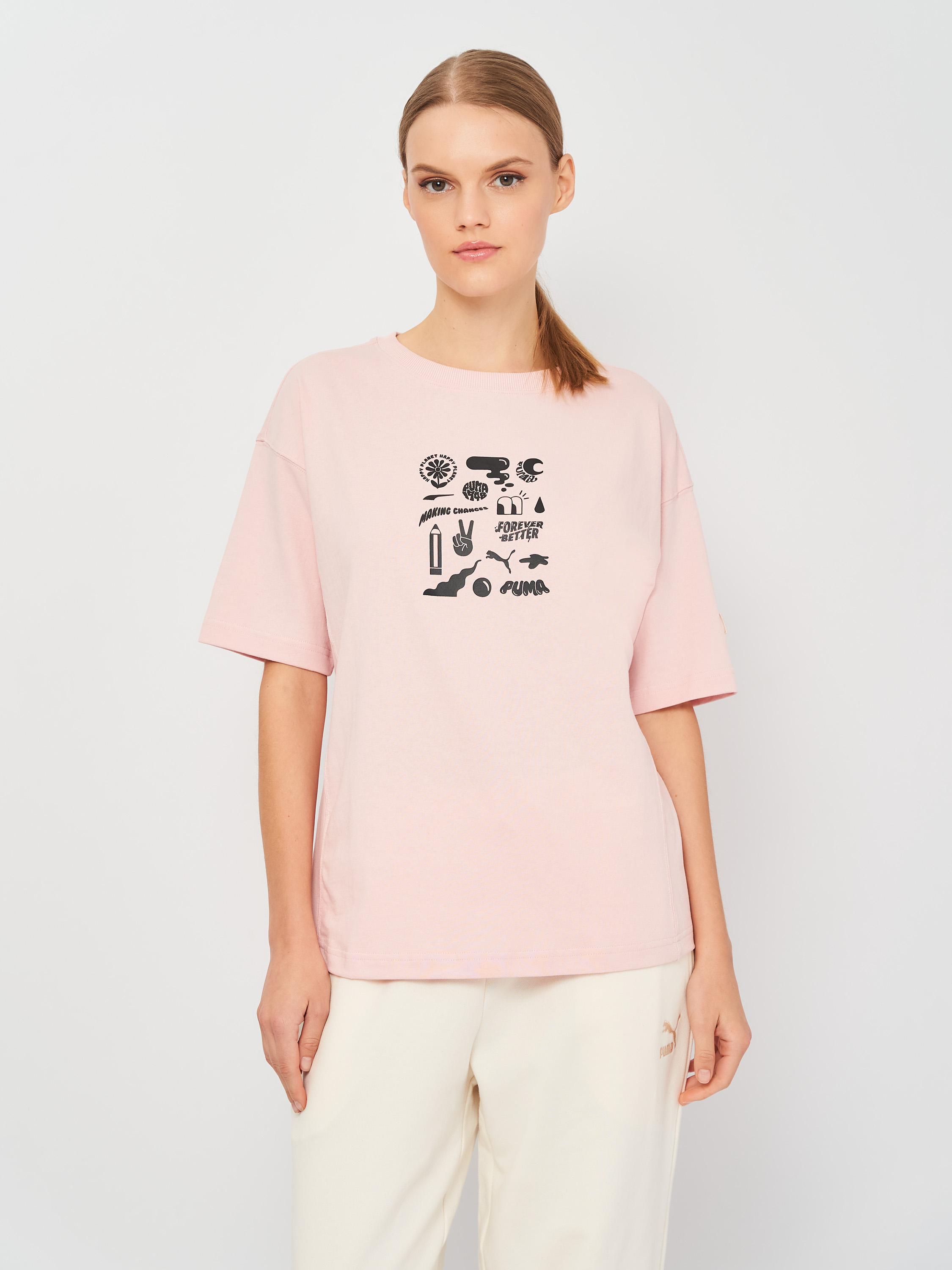 

Футболка Puma Downtown Graphic Tee 53167936  Lotus, Футболка Puma Downtown Graphic Tee 53167936 S Lotus