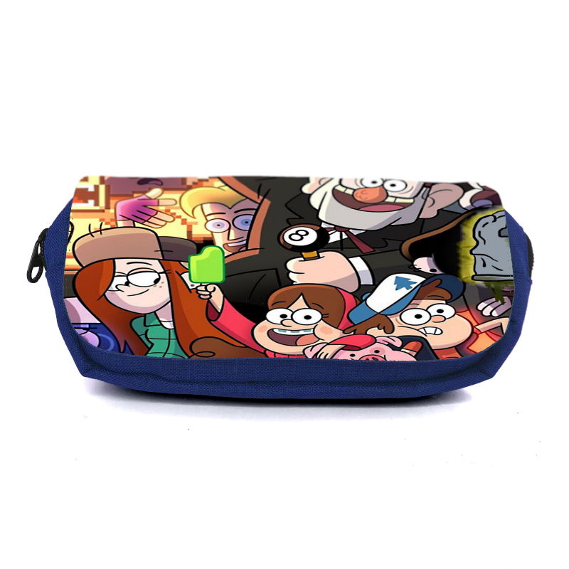 

Школьный пенал Гравити Фолз 005 (Gravity Falls) органайзер универсальный (GFS-005-blu) синий