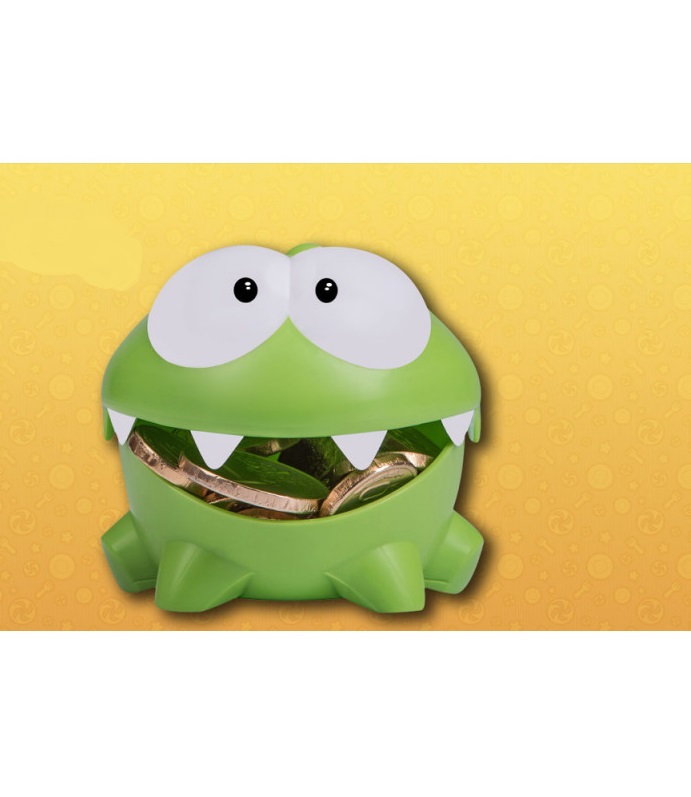 

Фруктоноска ланч бокс Om Nom Cut the Rope Зеленый высотой 10 см