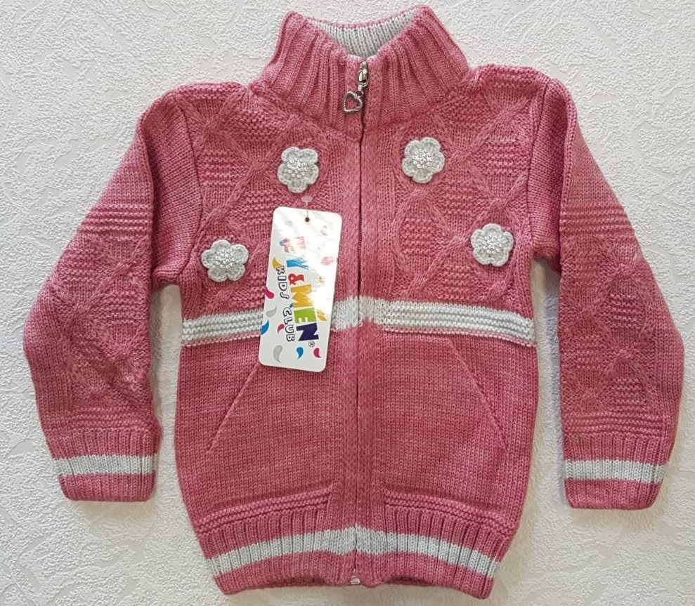 

Кофта в'язана для дівчинки рожева ESMA 716, Кофта в'язана для дівчинки рожева ESMA 716-92