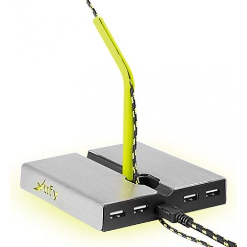 

Держатель для кабеля Xtrfy B1 with 4 USB2.0 Grey-Yellow (XG-B1-LED)