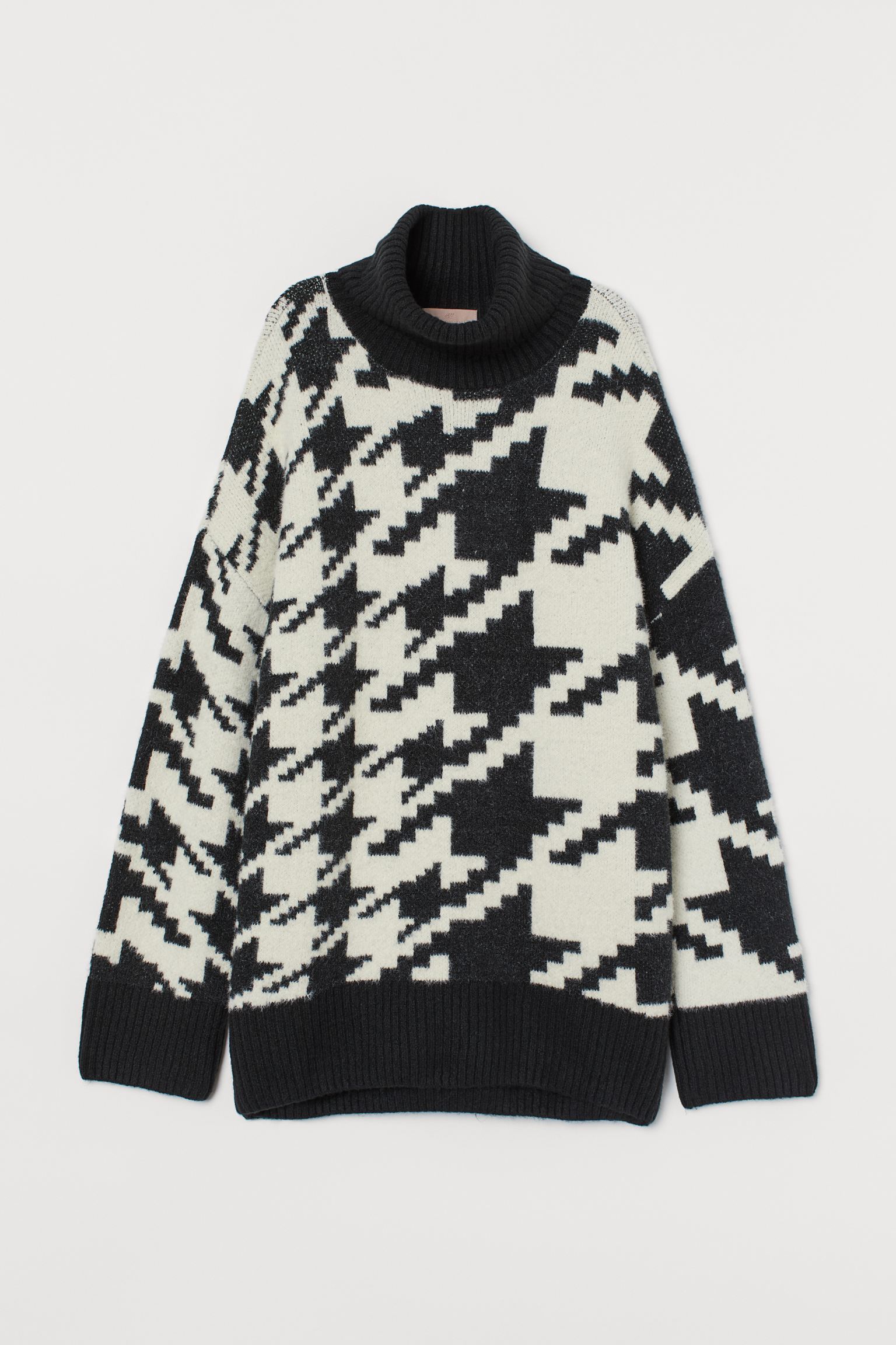 

Свитер H&M XL черно белый 2308831060