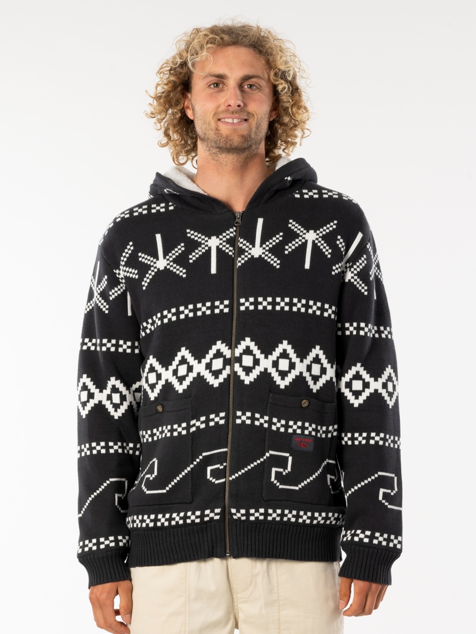 

Толстовка Rip Curl Campus Knit Hood CSWAM9-8264  Черная с белым, Толстовка Rip Curl Campus Knit Hood CSWAM9-8264 L Черная с белым