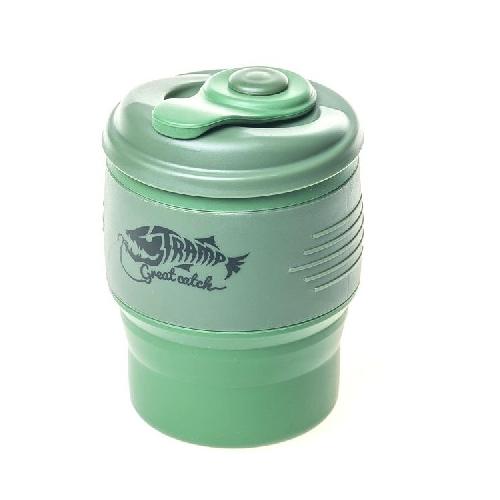 

Кружка складная силиконовая с крышкой Tramp TRC-082-green