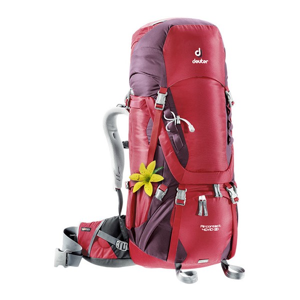 

Рюкзак Deuter Aircontact SL, 40 + 10 л, cranberry-aubergine