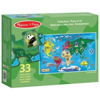 

Пазл Melissa&Doug Карта Мира 33 элемента (MD10446)