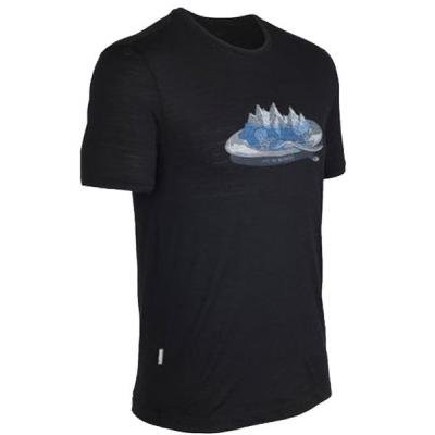 

Термофутболка Icebreaker Tech T Lite SS MEN Alps for breakfast black M (100 781 001 M)
