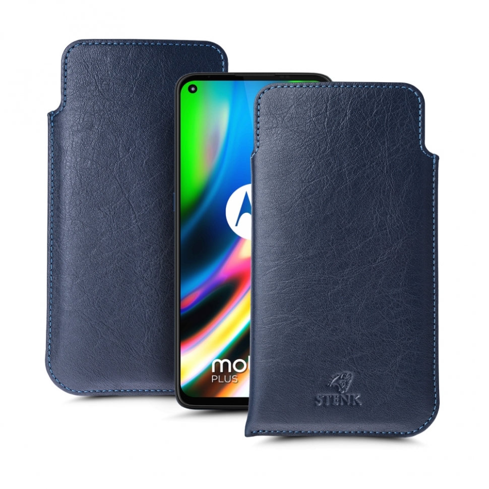 

Футляр Stenk Elegance для Motorola Moto G9 Plus Синий