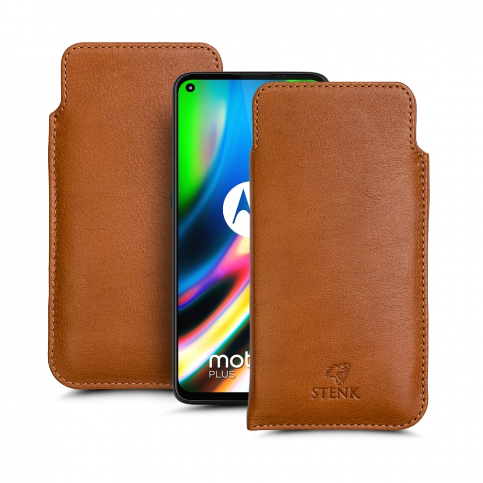 

Футляр Stenk Elegance для Motorola Moto G9 Plus Camel