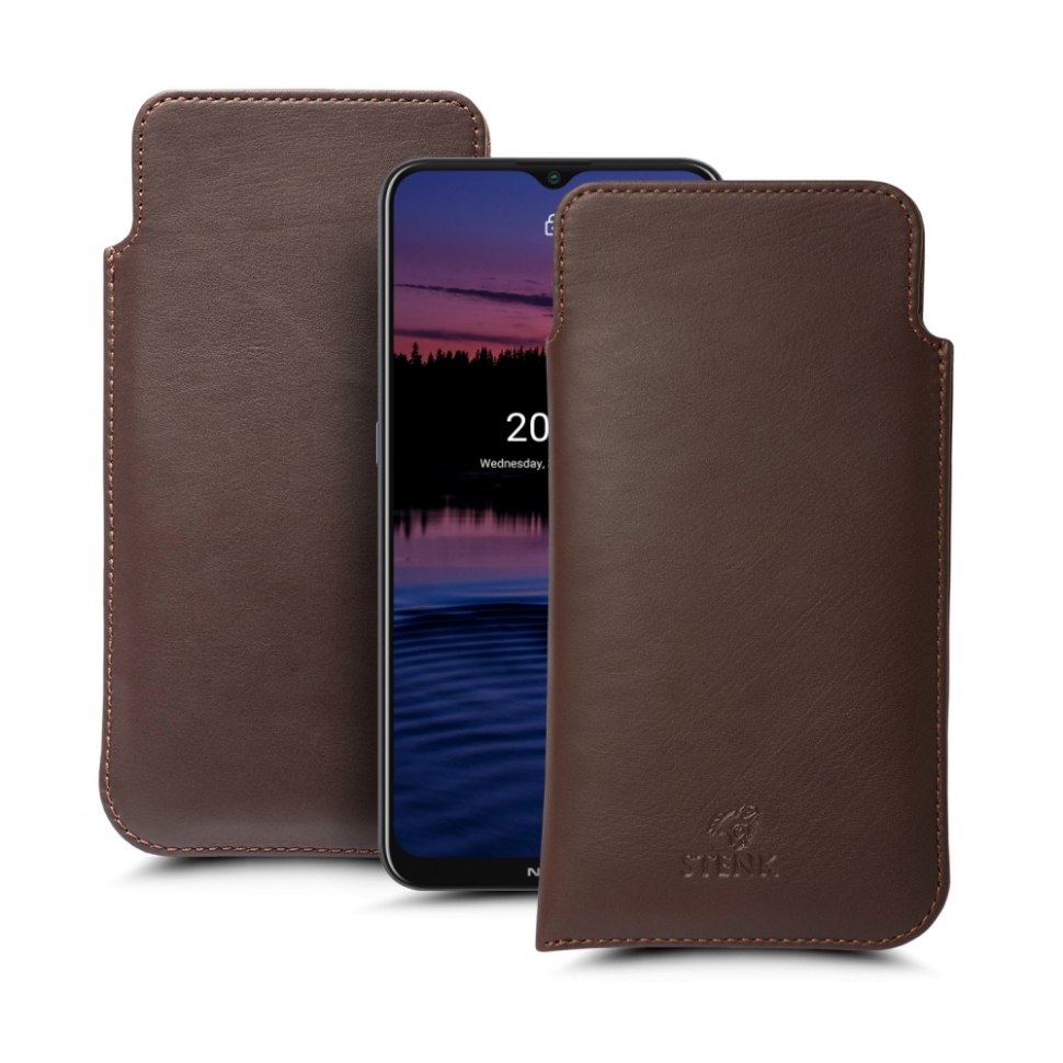 

Футляр Stenk Elegance для Nokia G20 Коричневый