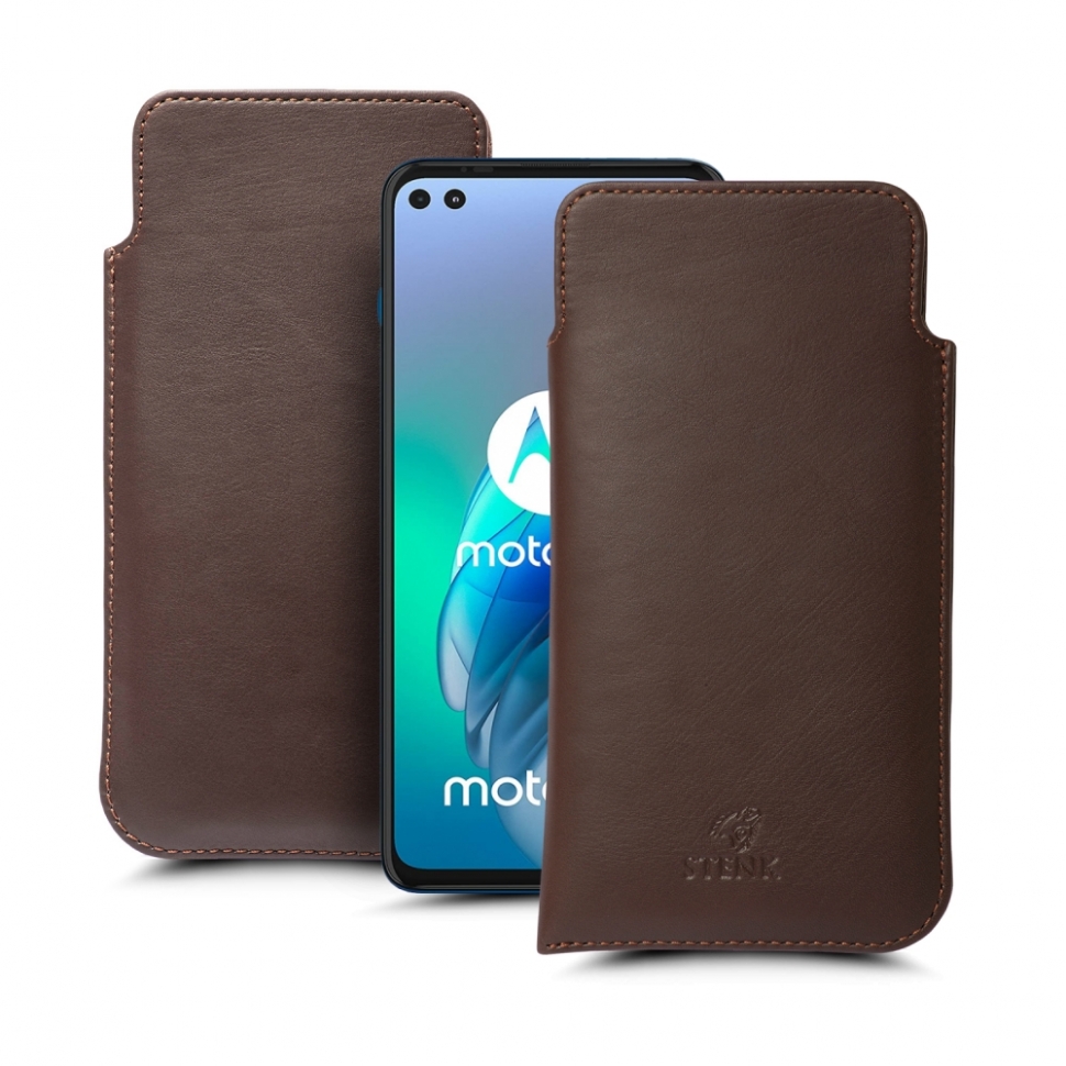 

Футляр Stenk Elegance для Motorola Moto G100 Коричневый