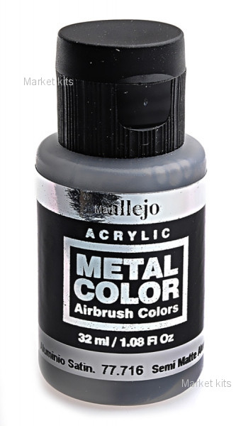 

Краска акриловая "Metal Color" полу-матовый алюминий, 32 мл Vallejo (VLJ77716)