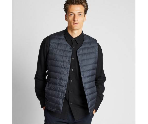 

Жилетка Uniqlo ультралегкая XL темно-синяя 4262
