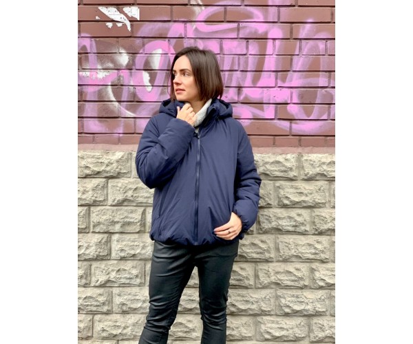 

Парка Uniqlo на пуху М темно синяя