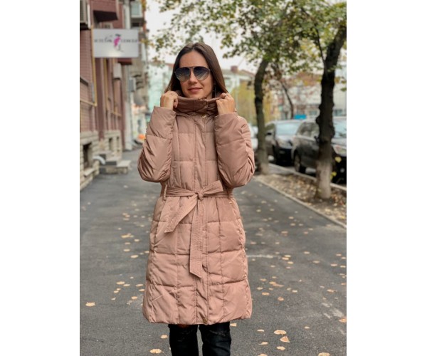 

Пуховик Ellen Tracy с капюшоном  бежевый, Пуховик Ellen Tracy с капюшоном S бежевый