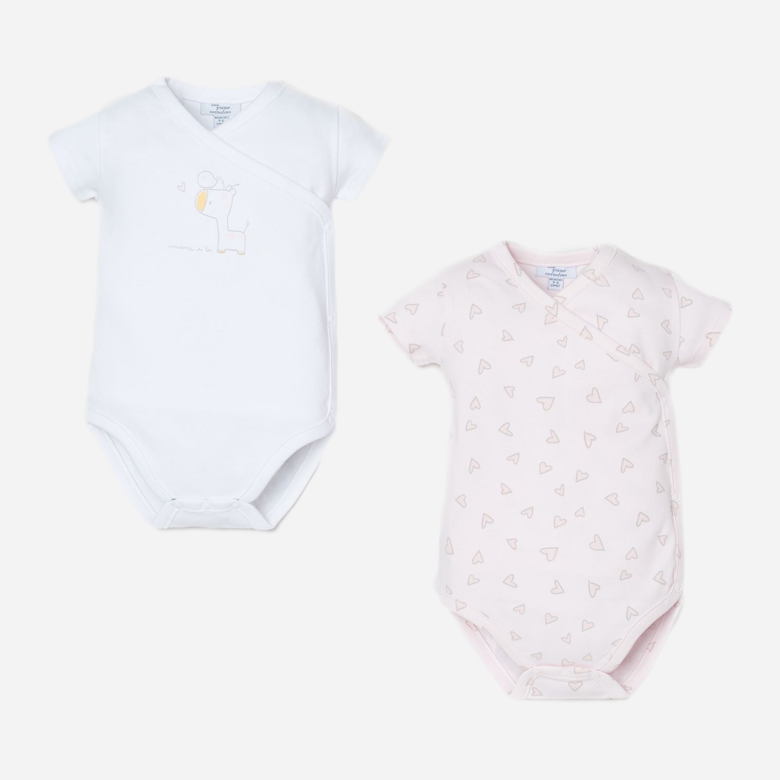 

Боди-футболка OVS 1284692 50 см 2 шт Pink