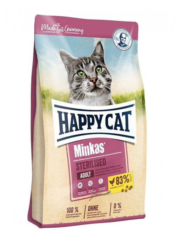 

Сухой корм Happy Cat Minkas Sterilised Gefl для стерилизованных кошек с птицей 1.5 кг