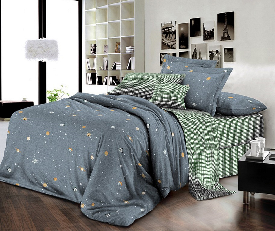 

Комплект постельного белья MirSon Бязь 17-0429-1 Space 143х210