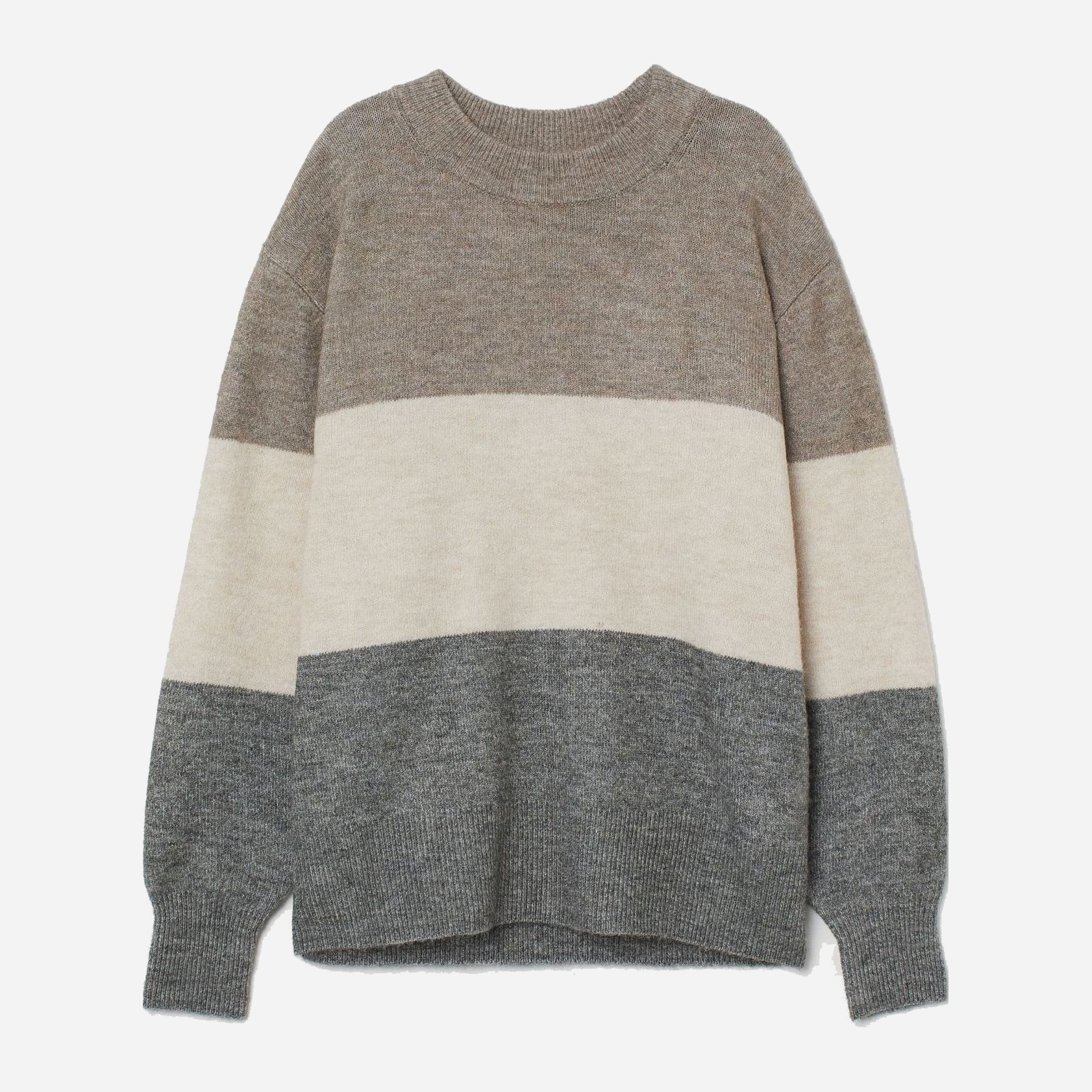 

Джемпер H&M 9118702wtt S Серый с бежевым
