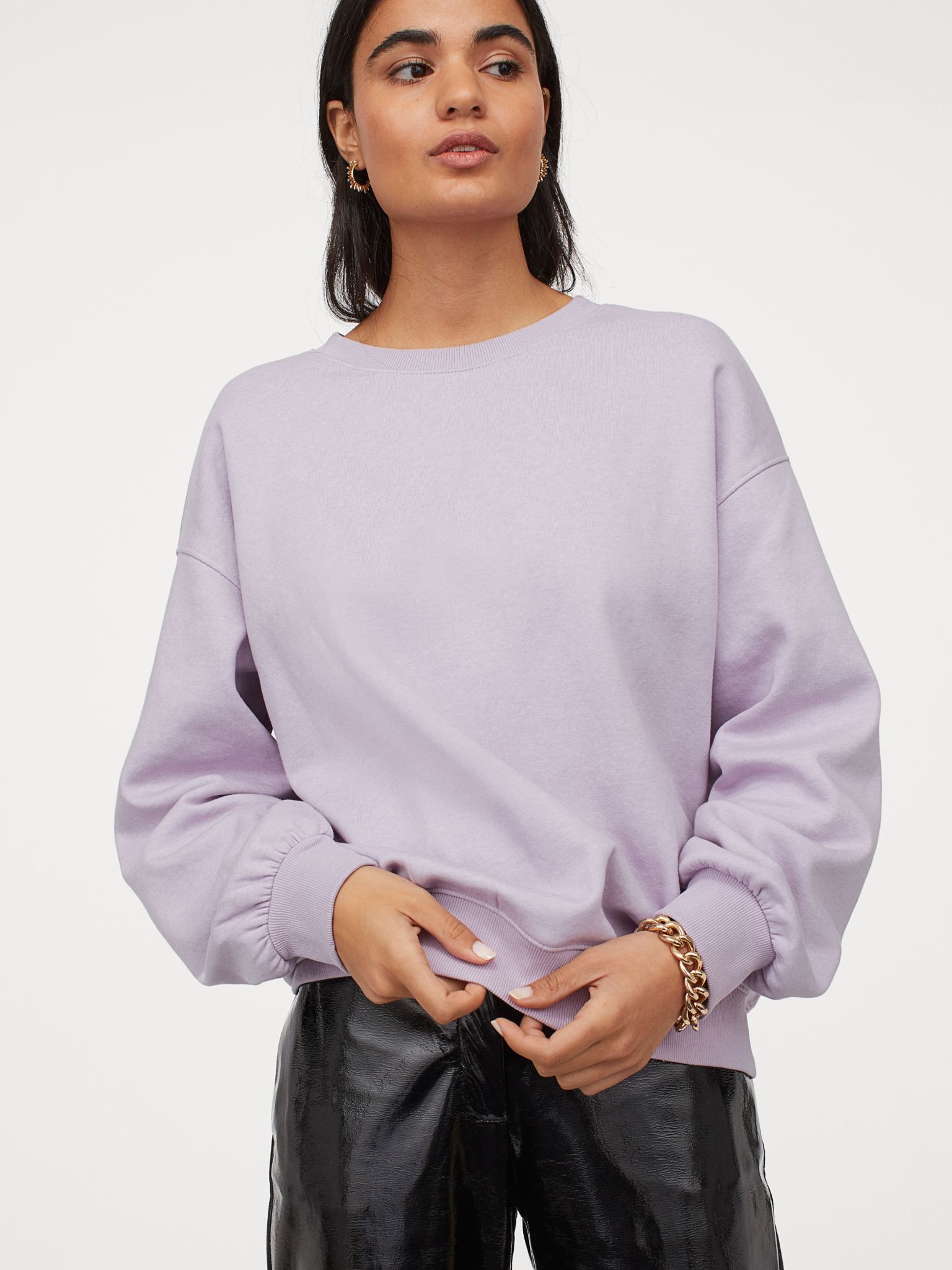 

Свитшот H&M 9467482sm XL Светло-лиловый