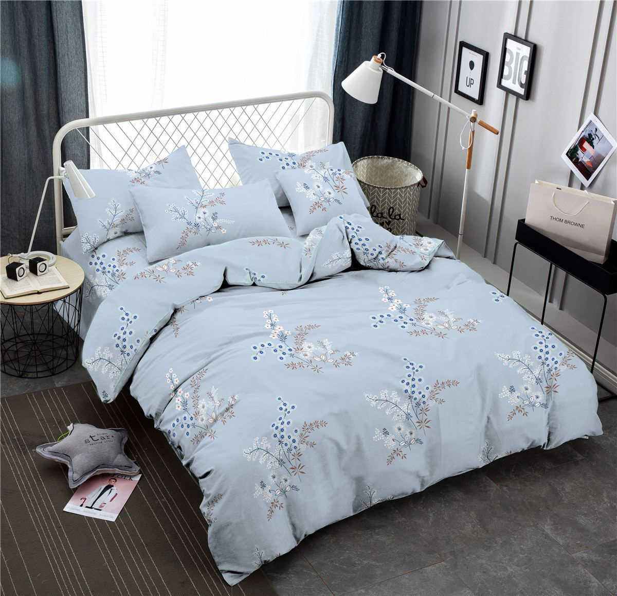 

Комплект постельного белья MirSon Сатин 22-1292-1 Sleeping horizon 160х220