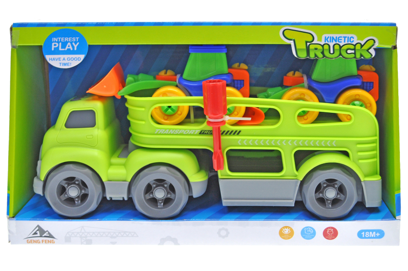 

Автовоз з машинками A-Toys інерційний 33,5*12*19 см., 933-155