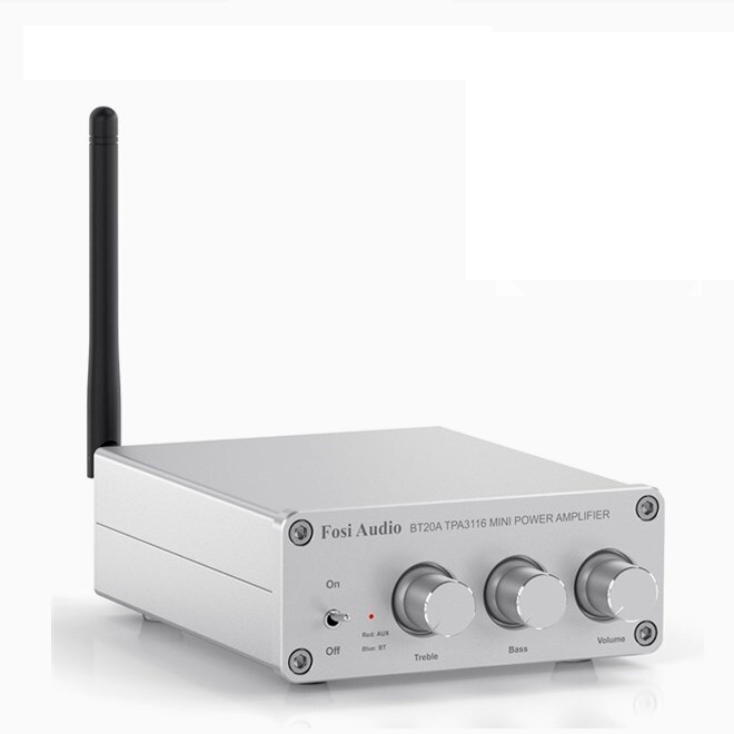 

Підсилювач звуку Fosi Audio BT20A Bluetooth 5.0 AUX 2x100W White (1044zp)