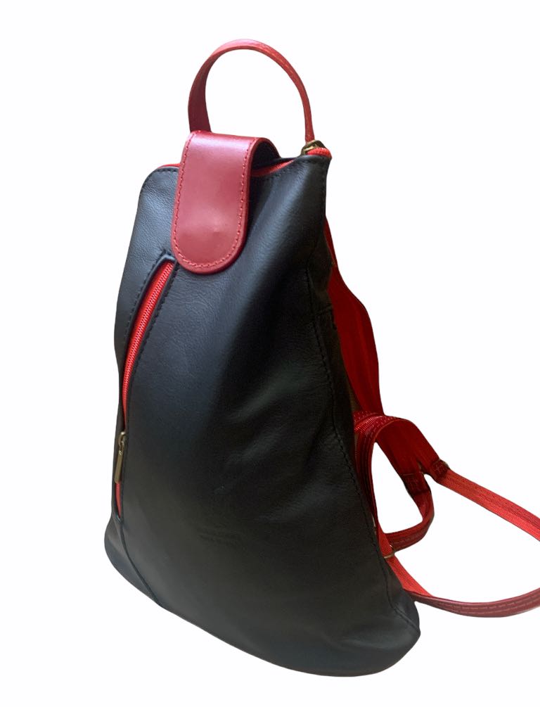 

Рюкзак Italian Bags 3357_black_red Кожаный Черный
